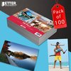 Better Office Products Premium Glossy Photo Paper, 5 x 7 Inch, 100 Sheets, 200gsm, 100PK 32201